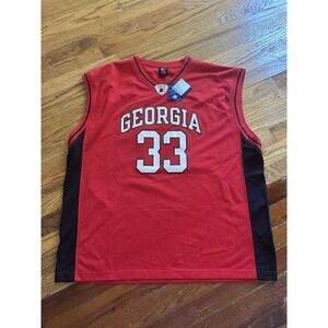 Starter Mens Georgia Bulldogs Sleeveless Jersey #33 Red Size 2XL Blank Team NWT